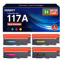 NOGIVY 117A Toner Set 4er-Pack kompatibel für HP Color Laser MFP 178nw – vier Kartuschen in Schwarz, Cyan, Gelb und Magenta