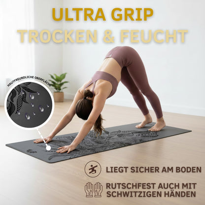 Yosana Naturkautschuk ULTRA GRIP Yogamatte 68cm 4mm