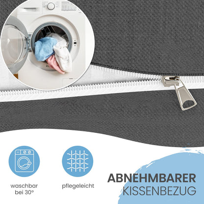 ELONEO Rückenkissen Lesekissen Keilkissen für Bett Sofa - 180 cm