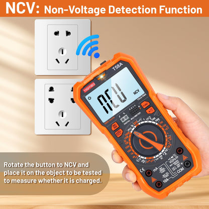 YIQIYIBO T58A Digital-Multimeter True RMS mit manueller Bereichswahl