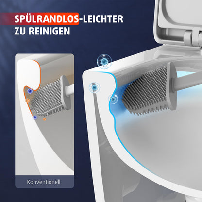 Rainsworth Spülrandlos Wand-WC Tiefspül m. Absenkautomatik - Weiss, 48.5cm