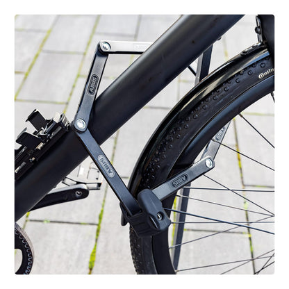 ABUS Bordo 6000K Faltschloss 90 cm mit XPlus Zylinder, schwarz
