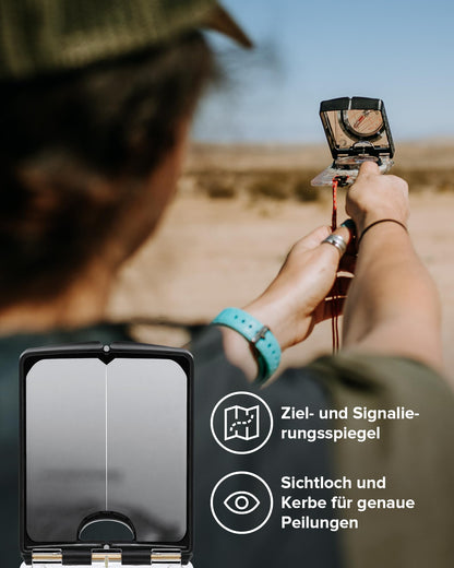 SUUNTO Mc-2 Nh Mirror Kompass für Outdoor-Navigation - Weiss