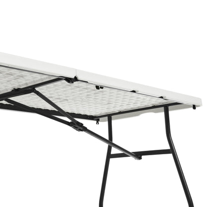 Amazon Basics Klapptisch rechteckig mit Tragegriff 182x75cm Weiss