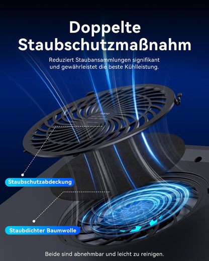 llano Gaming-Laptopkühler RGB Touch für 15-19 Zoll Notebooks