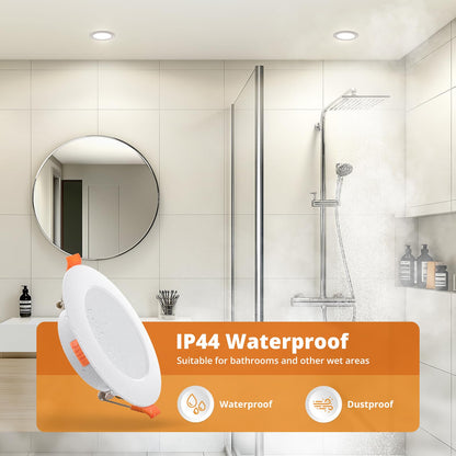 wowatt LED Einbaustrahler Dimmbar IP44 Ultra Flach 7W – 20er