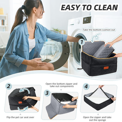 SafePet Hunde Autositz Sitzerhöhung – Grösse Klein/Mittel, Waschbar
