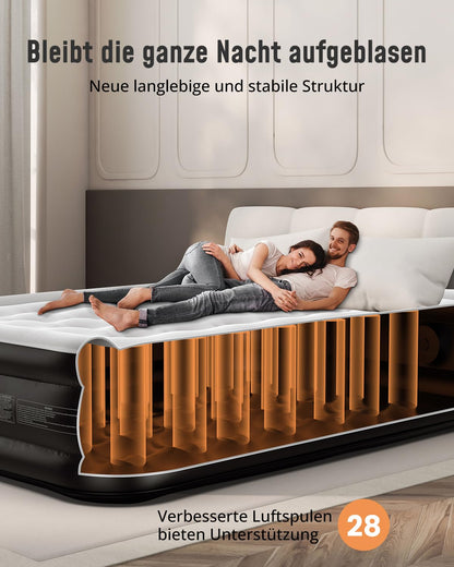 Airefina Luftbett Selbstaufblasend mit Pumpe - 2 Personen 190x137cm