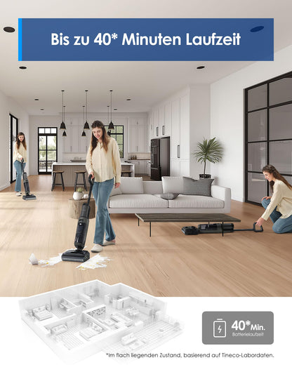 Tineco Floor ONE i6 Stretch Saugwischer mit 180° Lay-Flat-Design