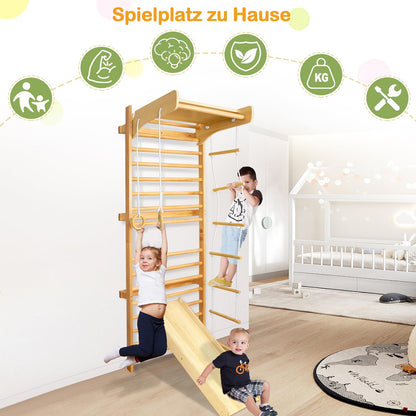 LARS360 Multifunktions Sprossenwand Holz Indoor - Kinder