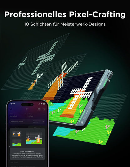 Govee Pixel Licht Gaming Rechteck LED Panel - 52x32 RGBIC