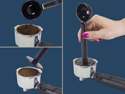 BEPER Duetta P101CAF100 Espressomaschine für Pads und Kaffeepulver