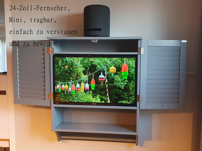 CRUA VIDAA Smart TV HD LED Fernseher 24 Zoll Schwarz