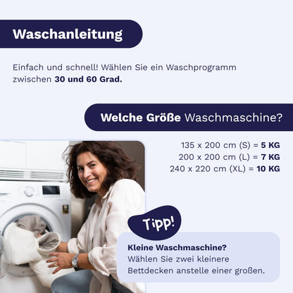 Zelesta Royalbed Bettdecke 4 Jahreszeiten - Ganzjahr-Duvet 135x200 cm