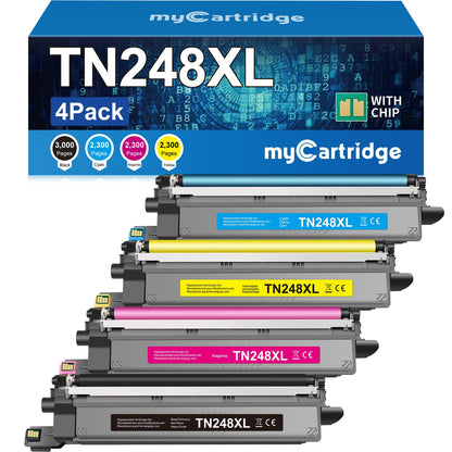 MYCARTRIDGE TN248XL Toner kompatibel für Brother - 4er-Pack