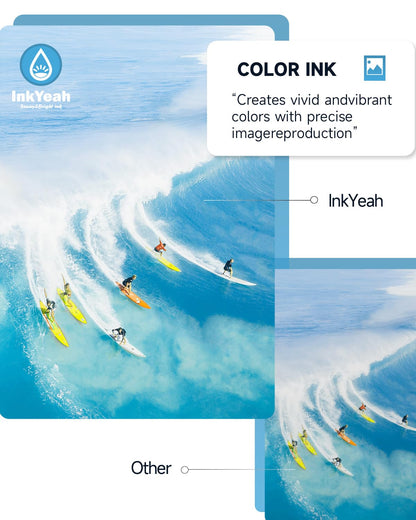 INKYEAH 305 XL Druckerpatronen kompatibel für HP 305, Schwarz + Farbe