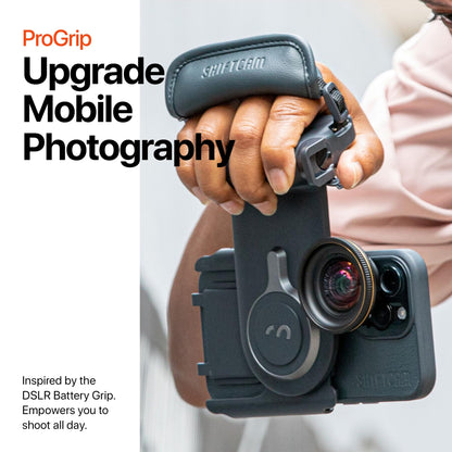 ShiftCam ProGrip Starter-Set – DSLR-Stil Kameragriff Qi-Powerbank