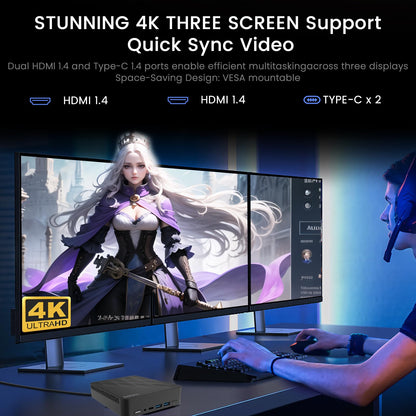 Azeyou Mini PC N100 – 16GB RAM 1TB SSD Windows 11 Pro