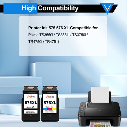 RGiNK 575XL 576XL Druckerpatronen Multipack für Canon TS3550i TR4750i