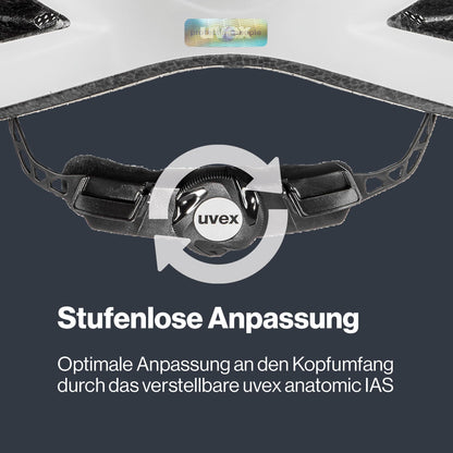 uvex i-vo cc leichter Allround-Helm, white matt, 52-57 cm