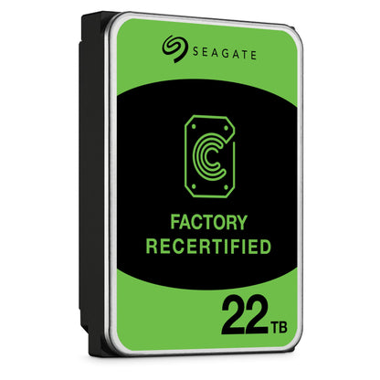 Seagate 22TB Exos X22 Interne Festplatte - Factory Recertified