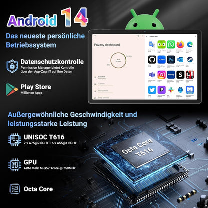 Blackview Tab16Pro Tablet - 11 Zoll 4G LTE Stift & Hülle