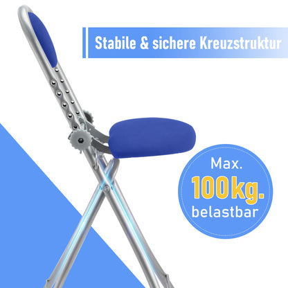 Ribelli Bügelstehhilfe Stehstuhl, 6-fach höhenverstellbar, klappbar