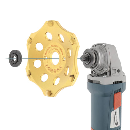 PRODIAMANT PKD Diamantschleiftopf für Winkelschleifer 125mm 6 Segmente