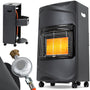 Heidenfeld Inferno GH100 Gasheizung für Innenräume - Schwarz. Mobiler Gasheizofen für flexible Beheizung von Innenräumen.