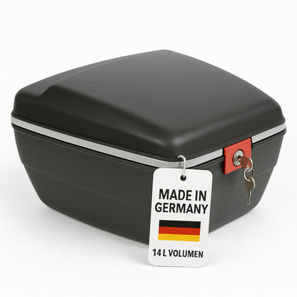 Thiru Touring-Tresor Fahrradkoffer 14L, abschliessbar & wasserdicht – Hartschale mit Schloss
