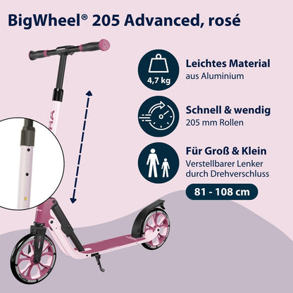 HUDORA BigWheel® 205 Advanced Aluminium Tretroller