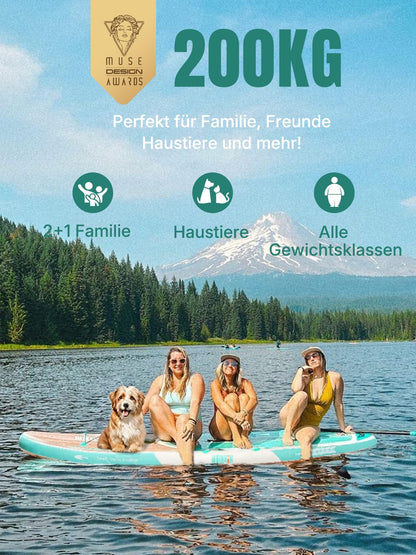 Niphean SUP Board 320cm – 2-Personen Paddleboard mit Sitz