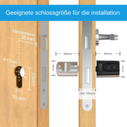 WELOCK Touch41 Fingerabdruck Türschloss IP65 - Verstellbar