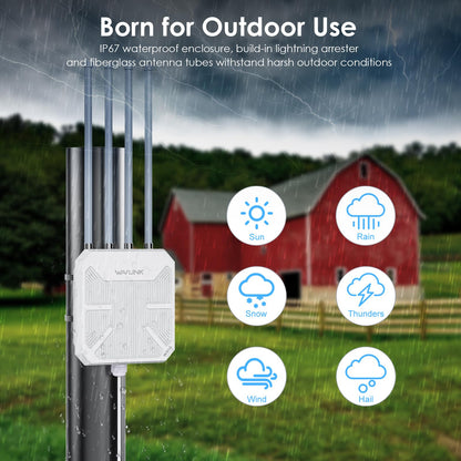 Wavlink WN573HX3 Outdoor WiFi 6 Mesh Repeater/AP - AX3000