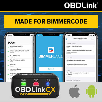 OBDLink CX Bimmercode Bluetooth 5.1 OBD2 Adapter – BMW/Mini