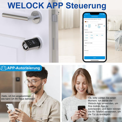 WELOCK ToucA51 Elektronisches Türschloss – Fingerabdruck Smart Lock
