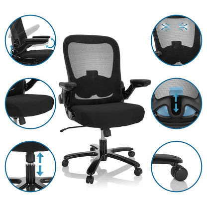 hjh OFFICE Instructor SW I XXL Schwerlast Drehstuhl - Schwarz