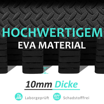 Bodenschutzmatte Fitness Set – EVA Puzzlematte 61x61cm 10mm