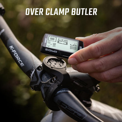 SIGMA ROX 4.0 SE GPS-Fahrradcomputer mit OVERCLAMP Butler, Schwarz