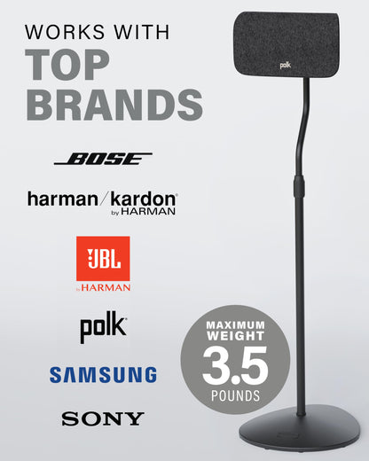Sanus Lautsprecherständer höhenverstellbar, 71–97 cm, bis 1,6 kg