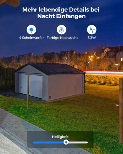 Reolink E1 Outdoor Pro 4K PTZ Überwachungskamera Aussen WLAN - Schwarz