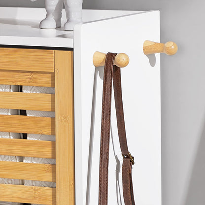 SoBuy FSR108-WN Schuhschrank mit 3 Klappen - Natur