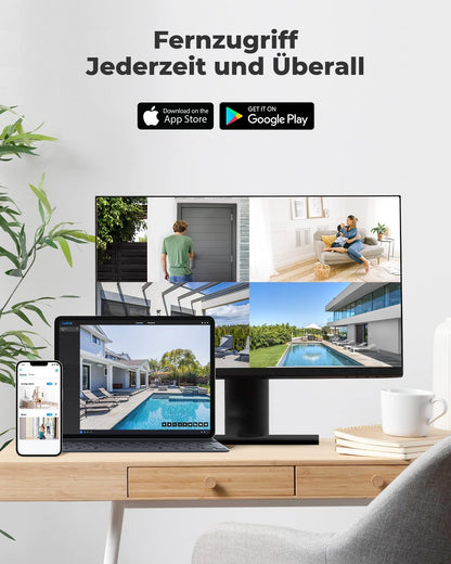 Reolink RLC-510A 5MP PoE Überwachungskamera Aussen - Schwarz