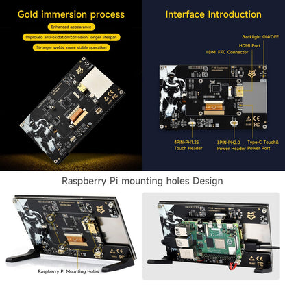 LUCKFOX Raspberry Pi 5 Touchscreen Display 7 Zoll 1024x600 IPS