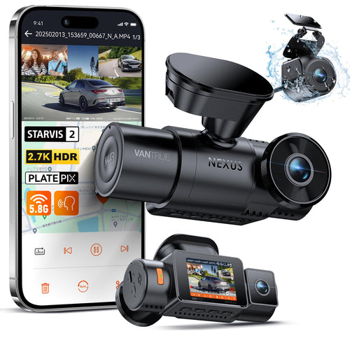VANTRUE N4S 3-Kanal Auto Dashcam – STARVIS 2, HDR, WiFi, GPS