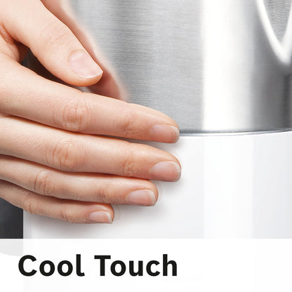 Bosch TWK8611P kabelloser Wasserkocher weiss mit Temperaturwahl
