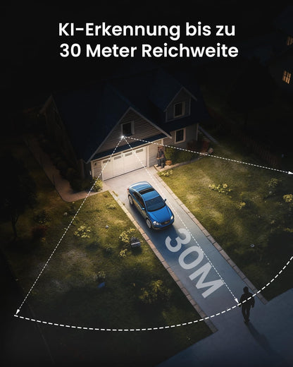 ieGeek S7 Überwachungskamera Aussen 2K 360° PTZ mit Solarpanel