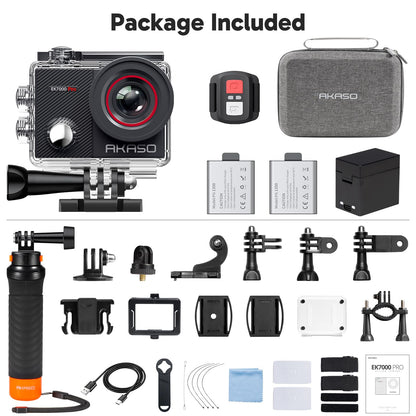 AKASO EK7000 Pro Action Cam 4K 20MP wasserdicht mit Touchscreen