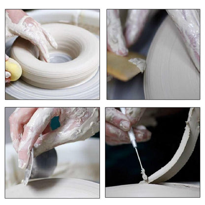 Homtone Drehbare Töpferscheibe Skulptur – 30cm Stahl Manuell