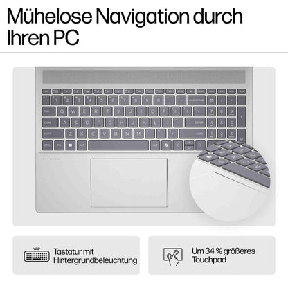 HP Pavilion Laptop 16 Zoll AMD Ryzen 7 8840U - Silber